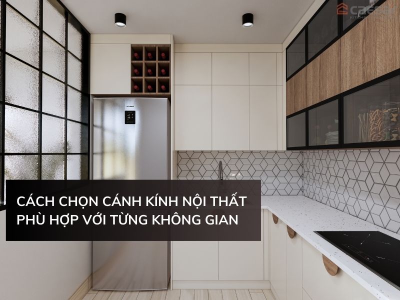 Cánh kính tủ bếp