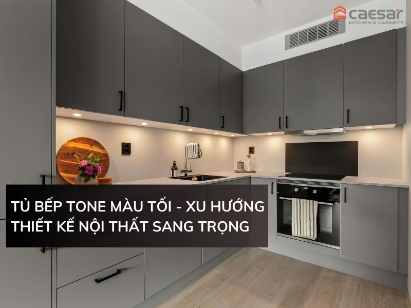 Tủ bếp Tone Màu Tối