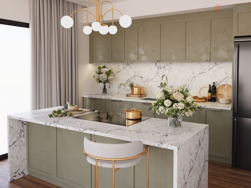 Xu hướng bếp có bàn đảo