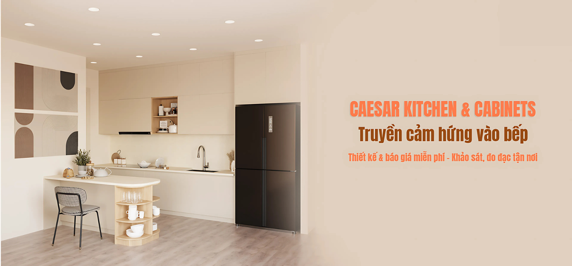 nội thất tủ bếp caesar