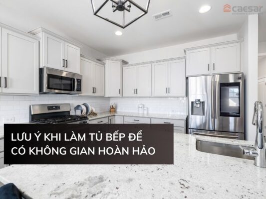 Lưu ý khi làm tủ bếp