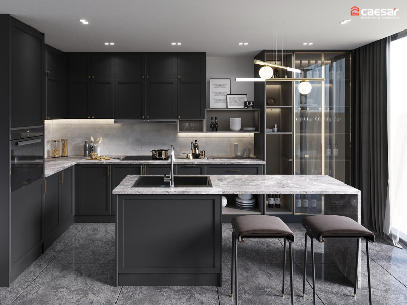 Mẫu tủ bếp LC1