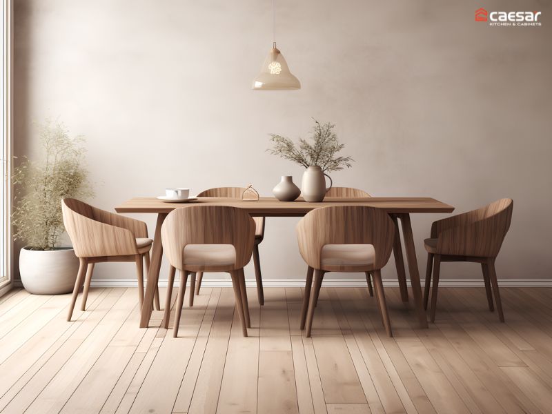 Mẫu bàn ghế gỗ ấm cúng