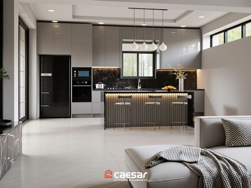 phong cách tủ bếp hiện đại