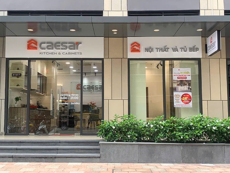 Showroom tủ bếp Caesar