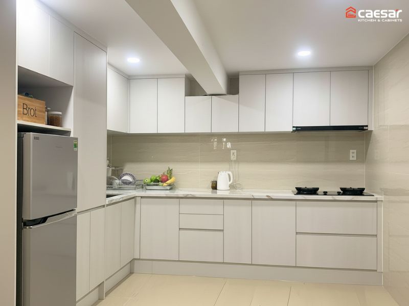 hoàn thiện tủ bếp chữ L