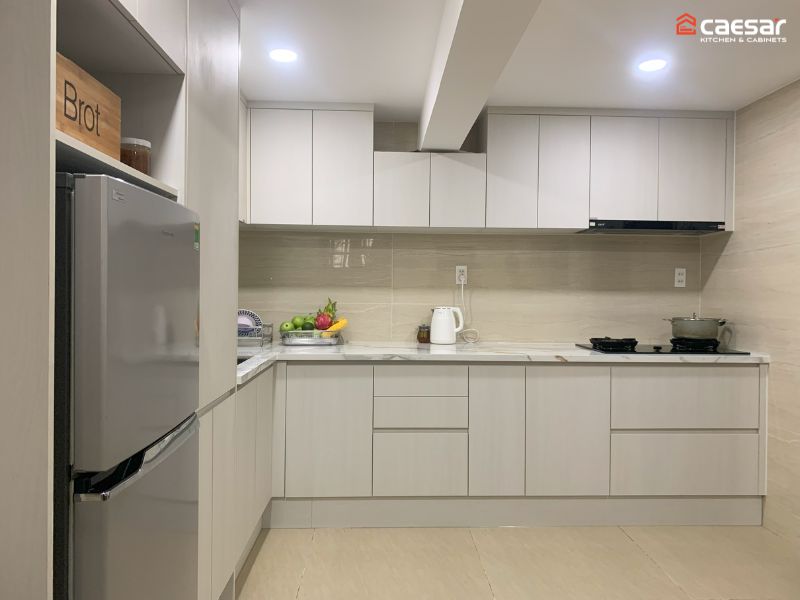 hoàn thiện tủ bếp chữ L