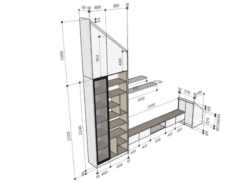 2D Tủ cầu thang Bình Tân