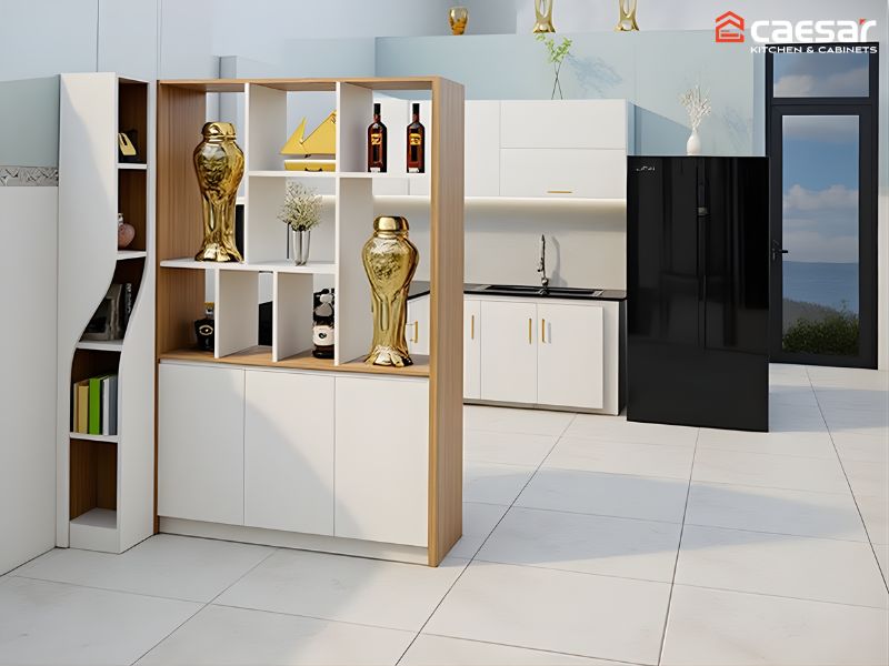 3D dự án nội thất tủ trang trí Bình Tân