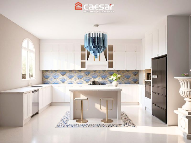 Mẫu tủ bếp chữ U