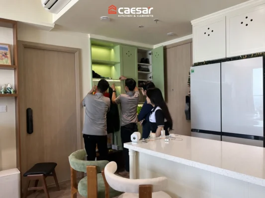 quá trình thi công nhà anh Huy tại vinhomes