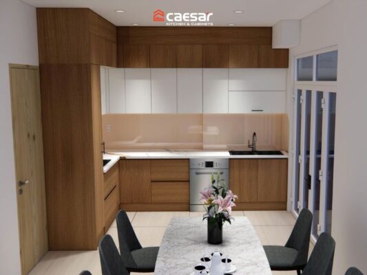 phối cảnh 3D của căn bếp