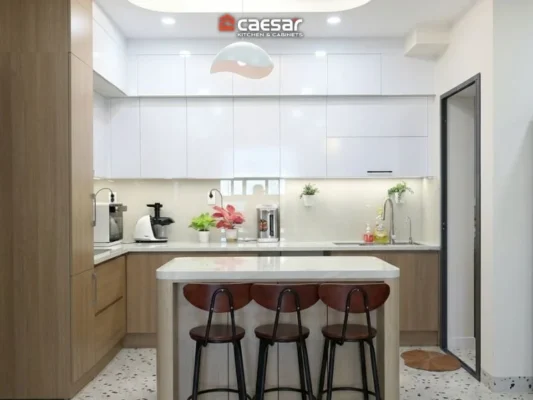 Tủ bếp sau khi hoàn thiện