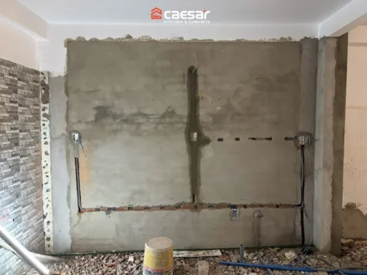 Hiện trạng tủ bếp chị Trâm