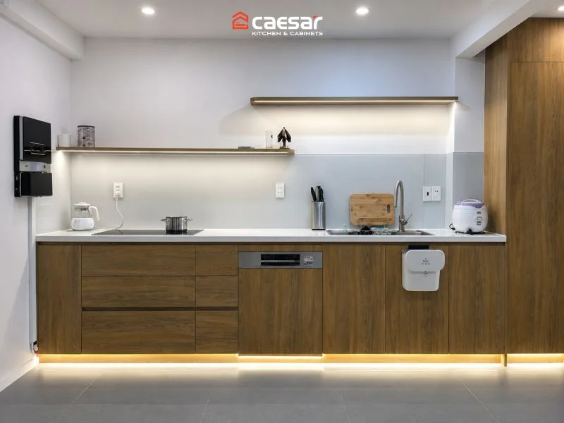 Hình ảnh Tủ bếp caesar khi hoàn thiện
