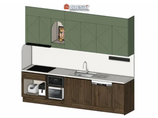 Dự án nội thất Vinhomes Quận 9 phối cảnh 3D tủ bếp