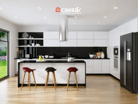 Thiết kế tủ bếp chữ L tận dụng góc bếp